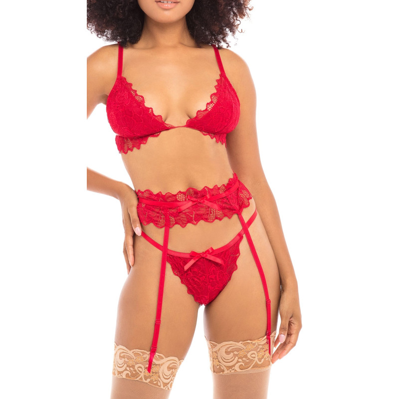 Oh Là Là Chéri Ensemble Rosemarie 3 Pièces Rouge